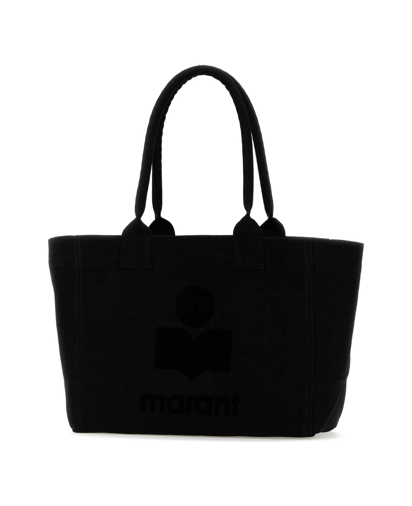 Isabel Marant Black Cotton Yenky Zipped Shopping Bag - Black