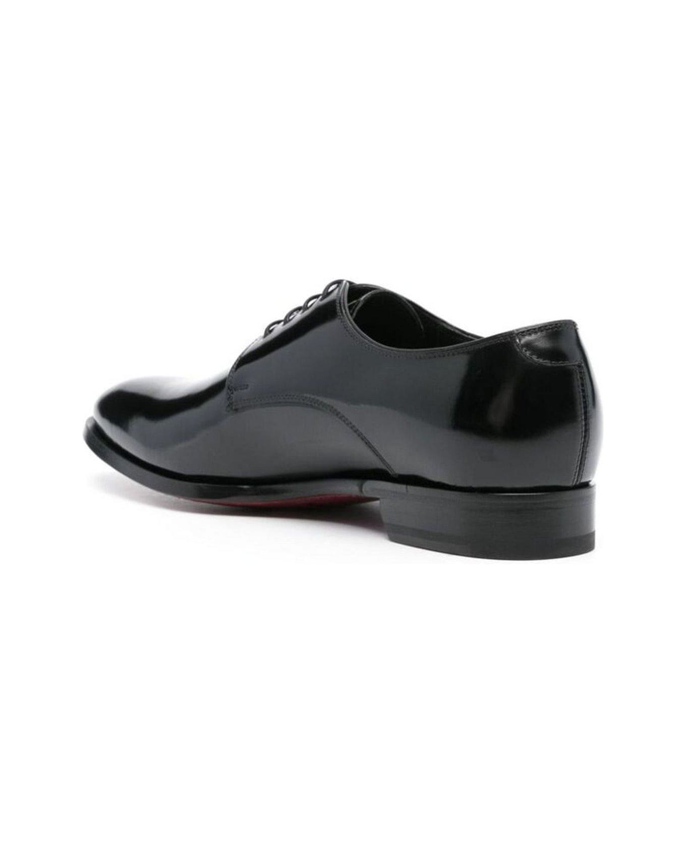 Tagliatore Evan Lace-up Derby Shoes - BLACK