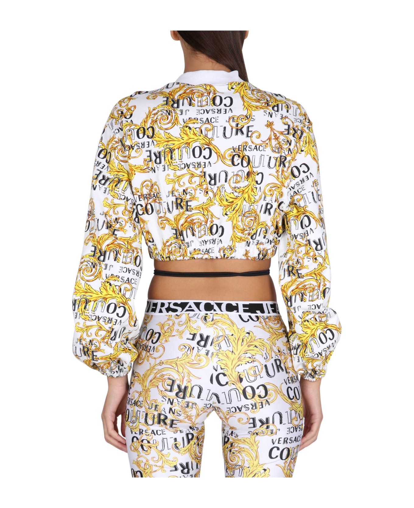 Versace Jeans Couture Hoodie - WHITE/GOLD