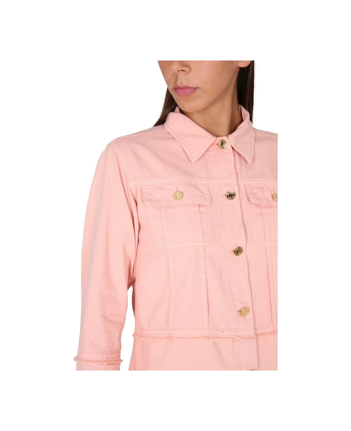 Tom Ford Long Sleeved Buttoned Denim Shirt - PINK
