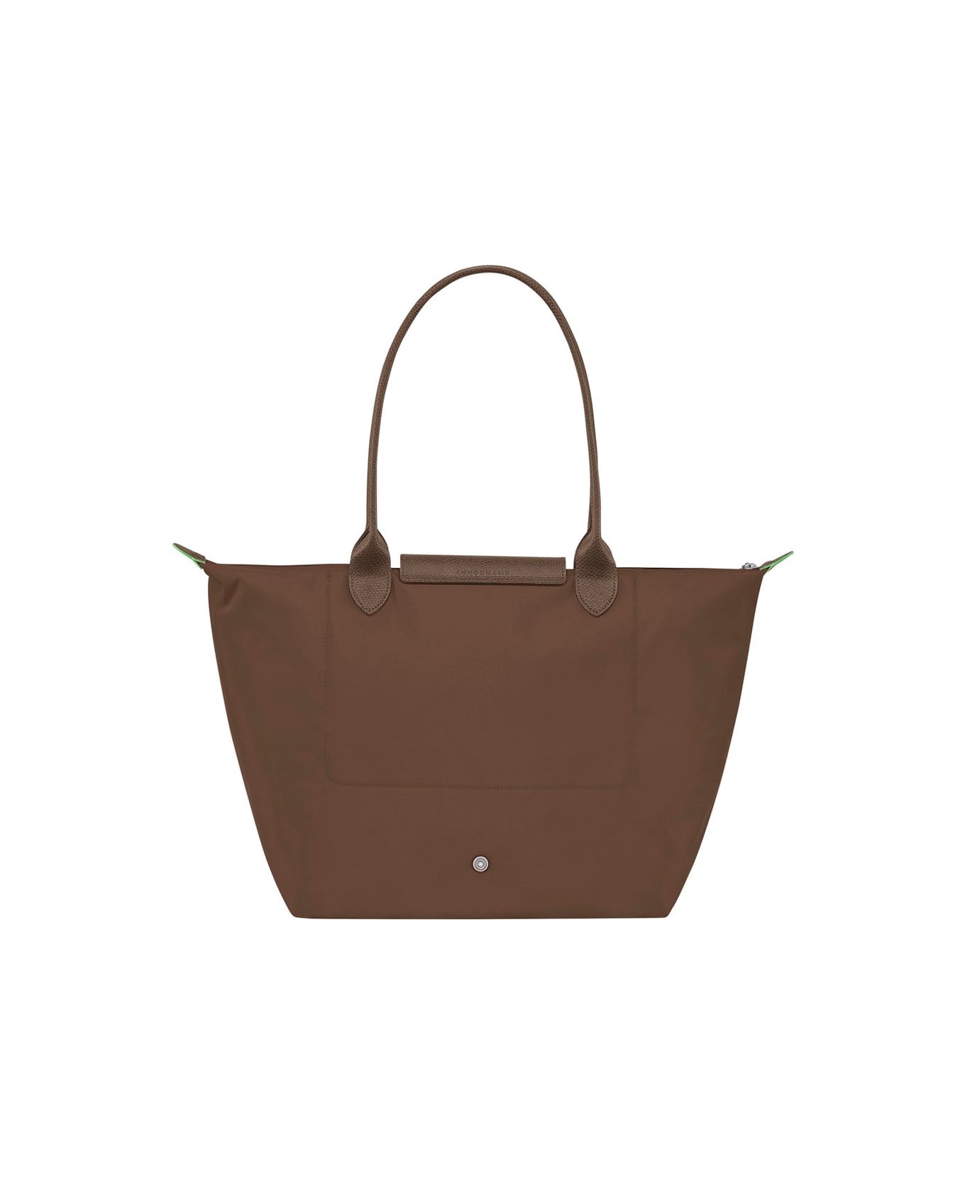 Longchamp 'le Pliage Grey' Brown Shoulder Bag With Engraved Logo On Front In Polyamide Woman - Brown