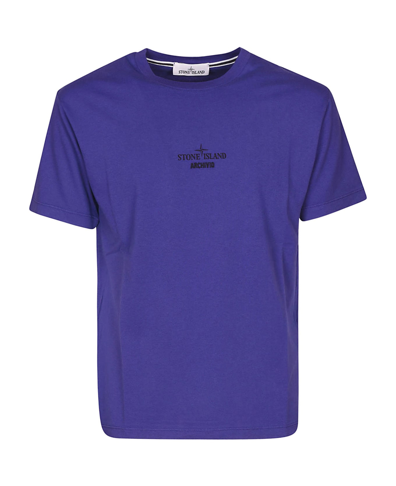 Stone Island Chest Logo T-shirt - Bright Blue
