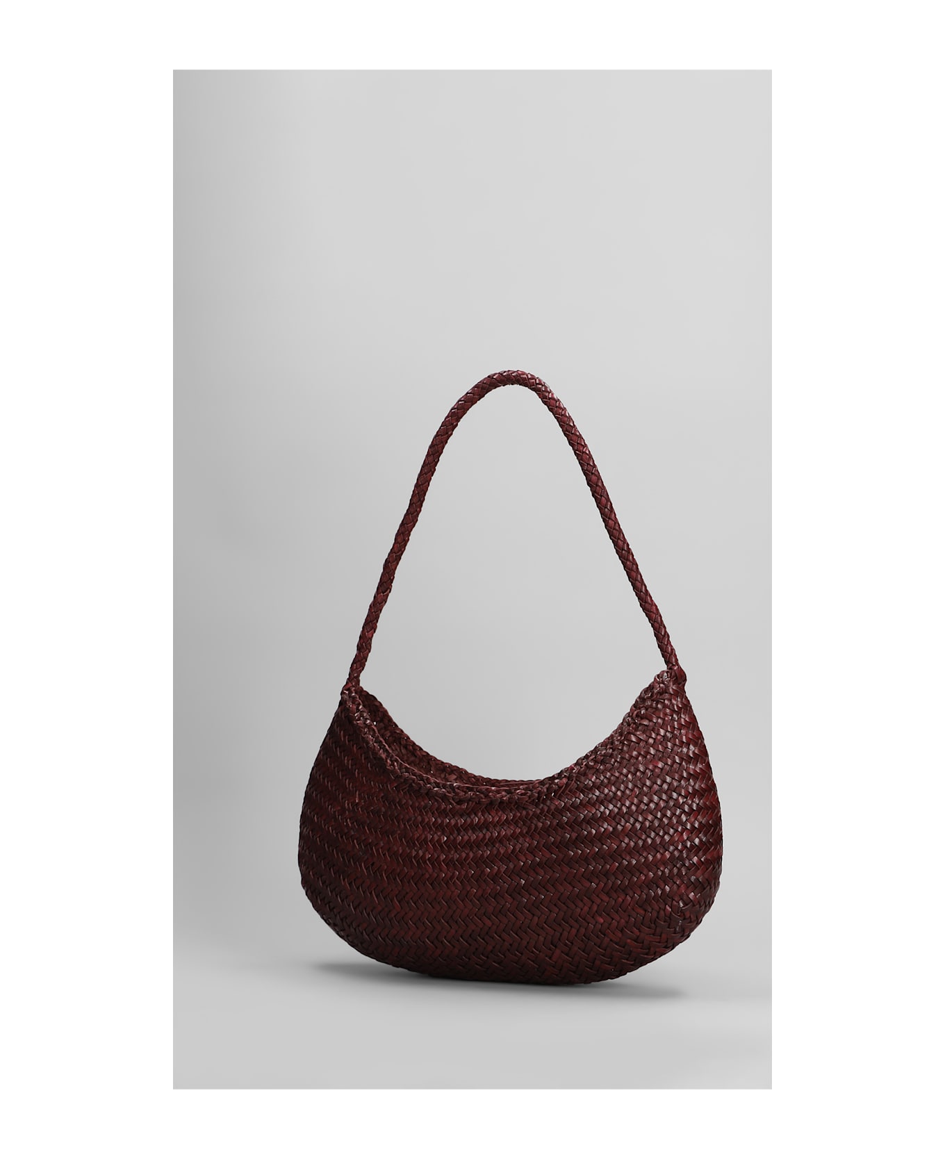 Dragon Diffusion Nova Luna Hand Bag In Bordeaux Leather - bordeaux