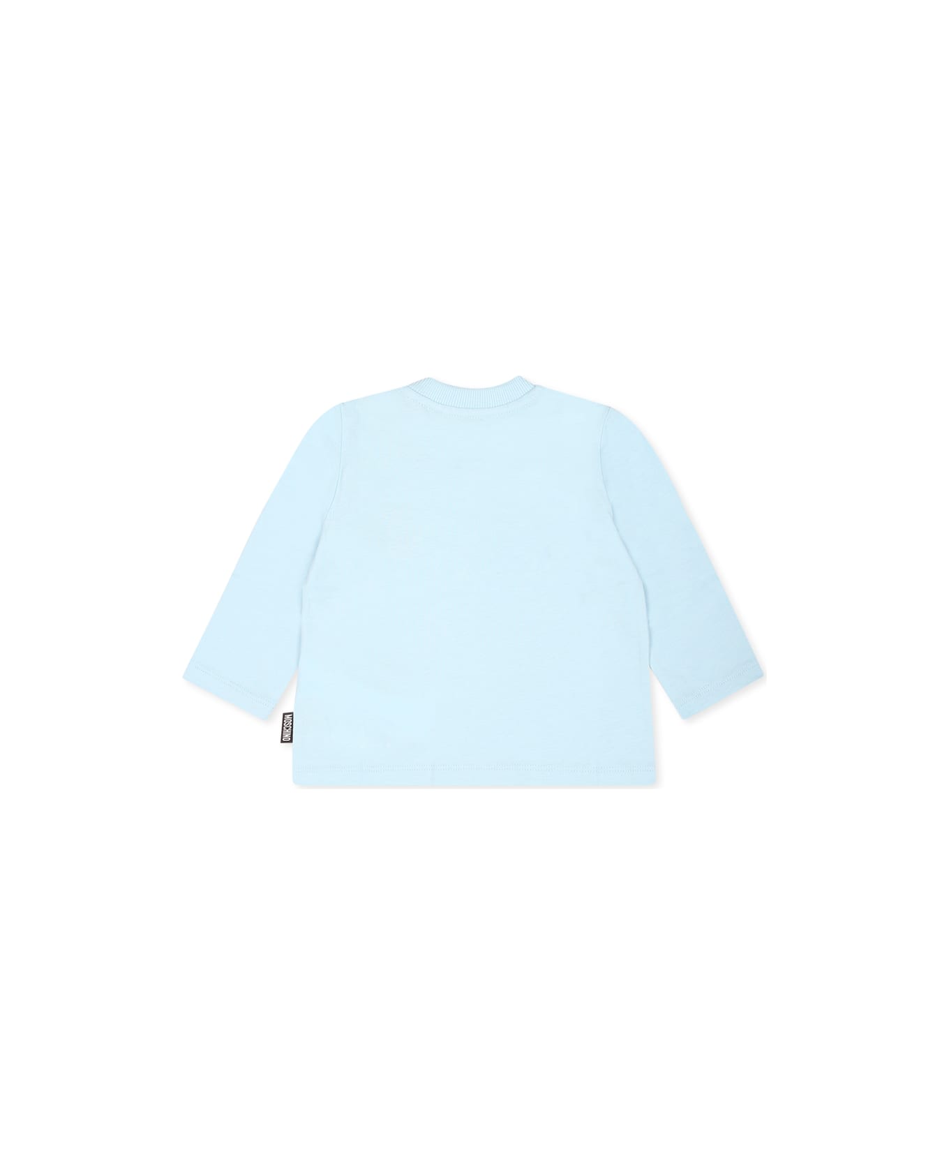 Moschino Light Blue T-shirt For Baby Boy With Teddy Bear - Light Blue