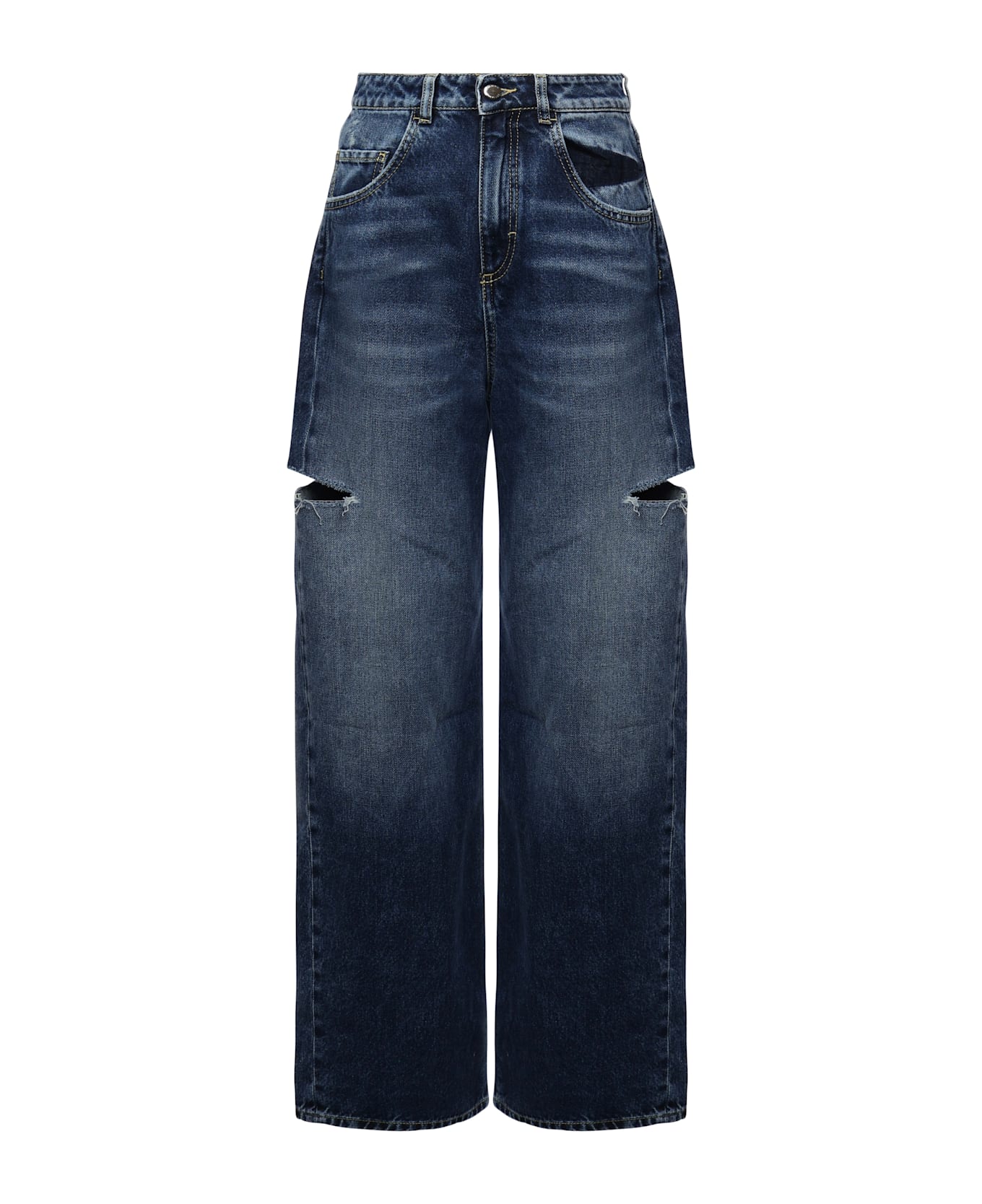 Icon Denim Poppy Jeans Cut-out Details - Dark denim