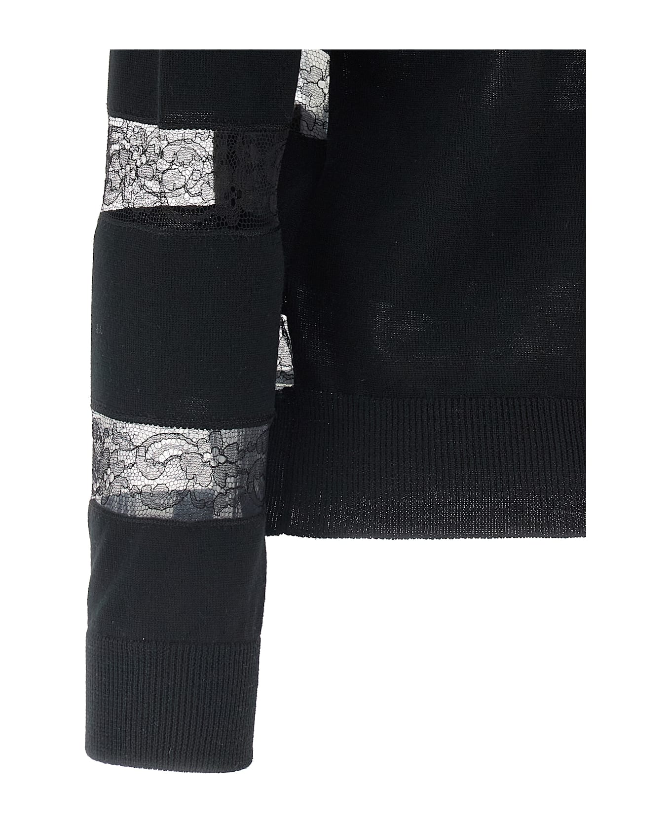 Valentino Garavani Lace Sweater - White/Black