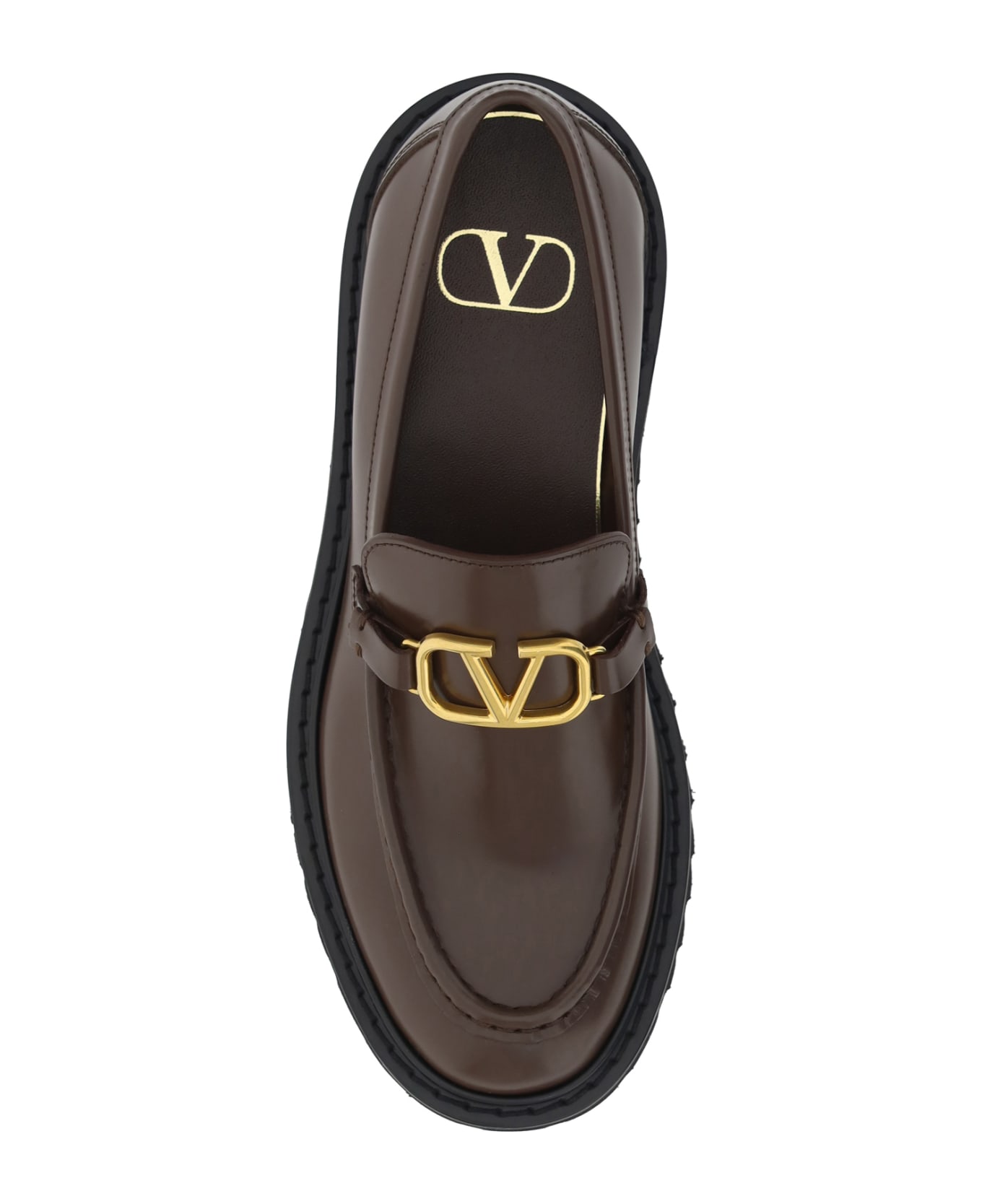 Valentino Garavani Vlogo Loafers - Cacao