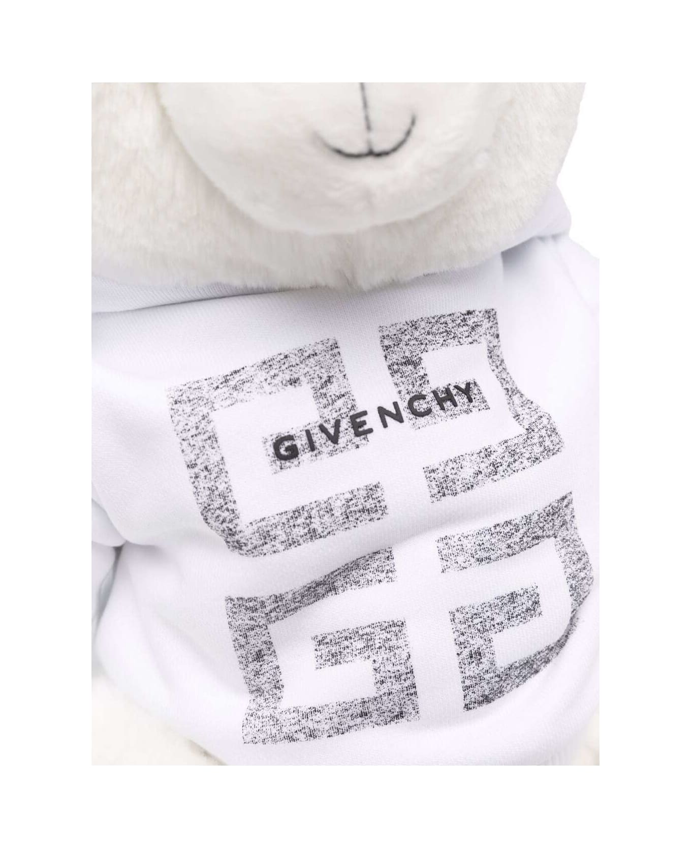 Givenchy Kids White Teddy Bear With 4g Logo Print - White