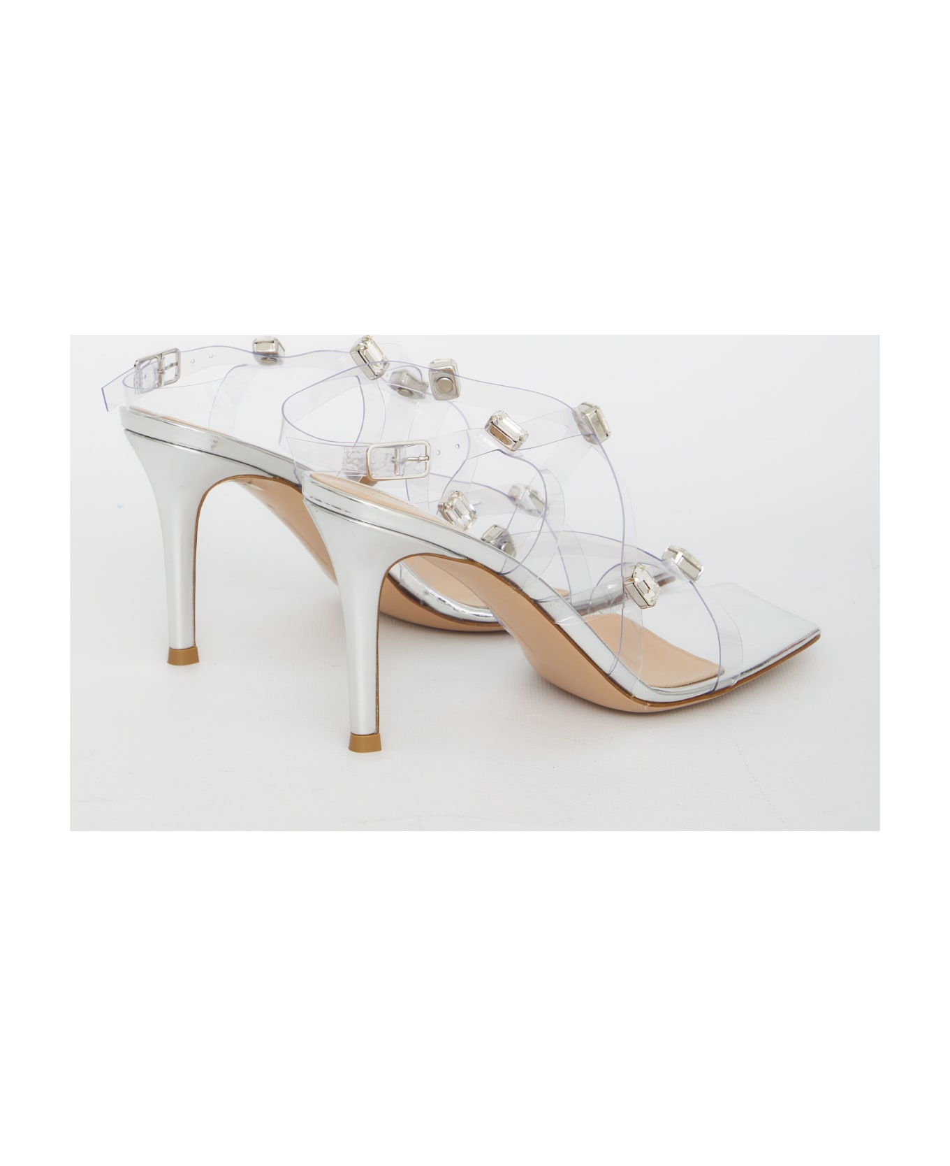 Gianvito Rossi Crystal Fever Sandals - SILVER