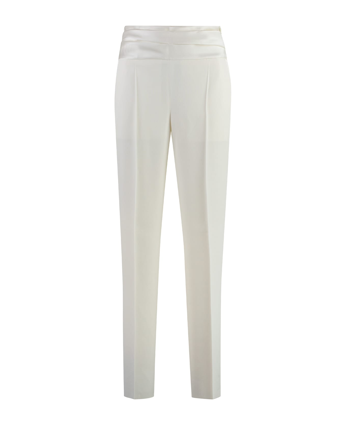 Hugo Boss Straight-leg Trousers - Ivory