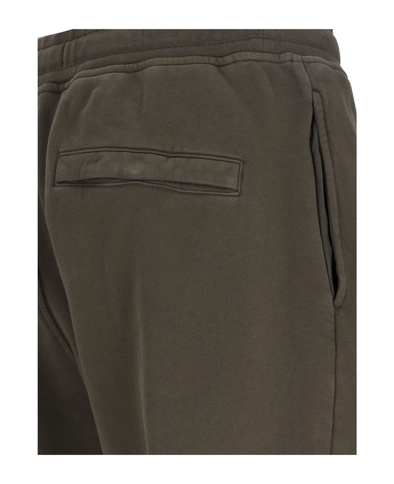 Stone Island Logo Track Pants - GREEN