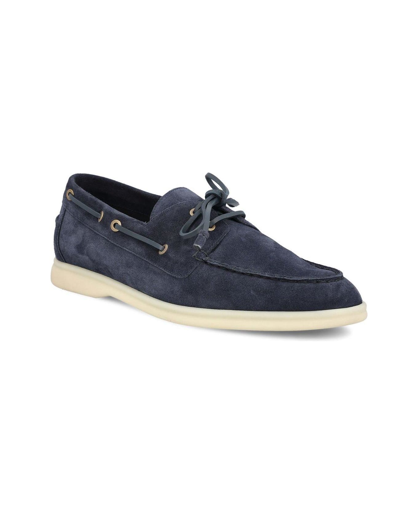 Loro Piana Sea-sail Walk Loafers - Blue navy