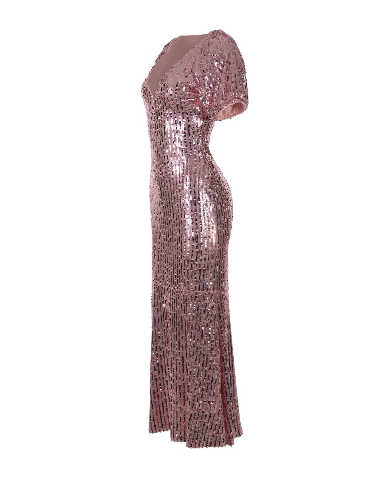 Rotate by Birger Christensen Dress Rotate Made Of Sequins - Pink