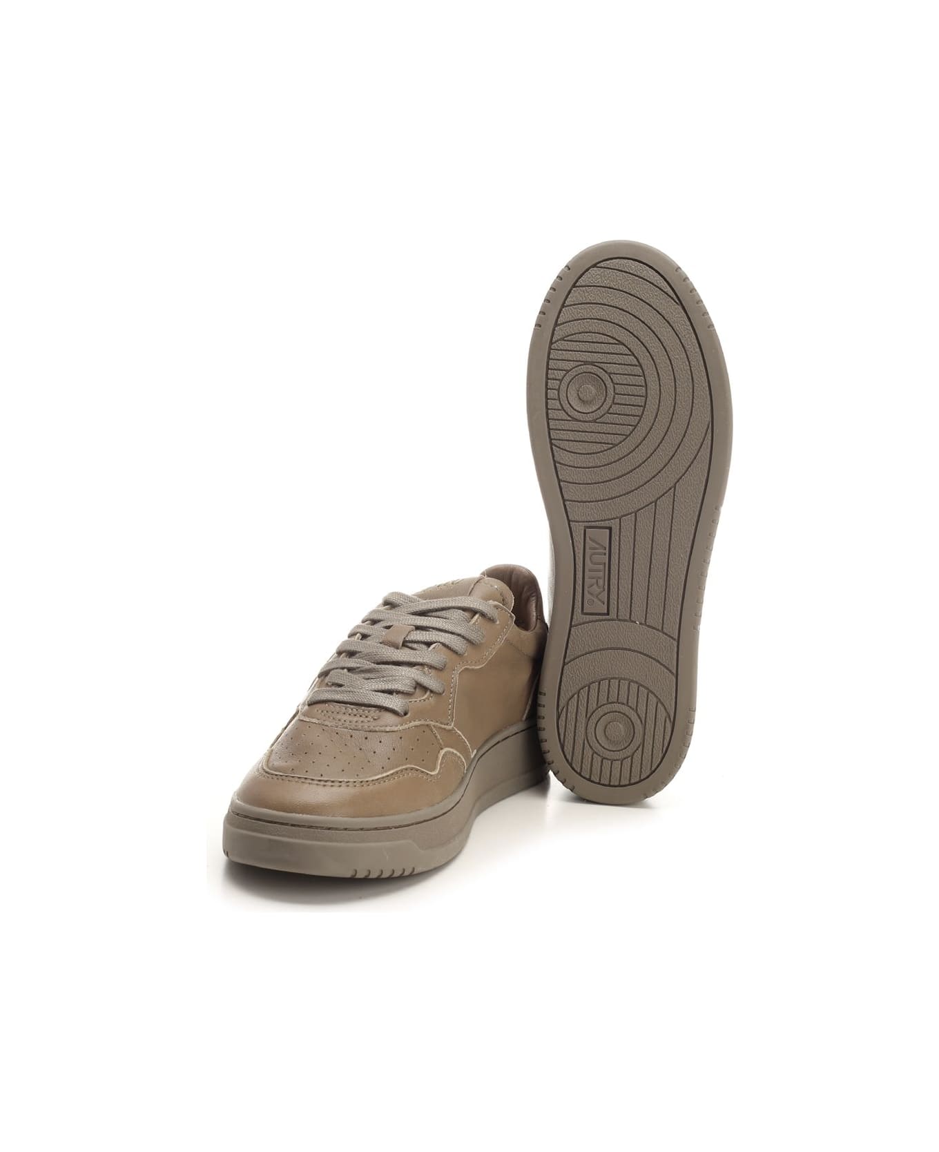 Autry 'medalist' Low-top Sneakers - GREEN