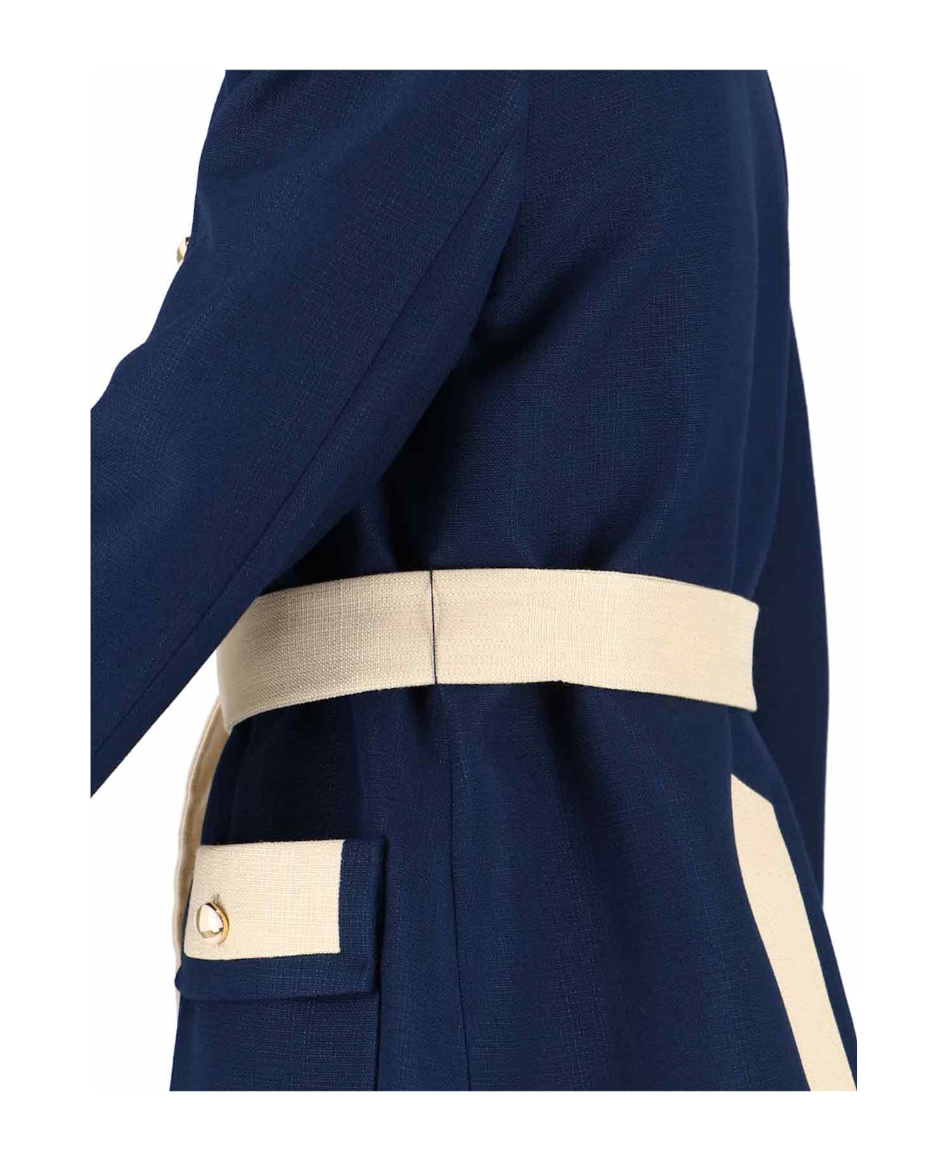 Valentino Two-tone Jacket 
vlogo
 - Blue