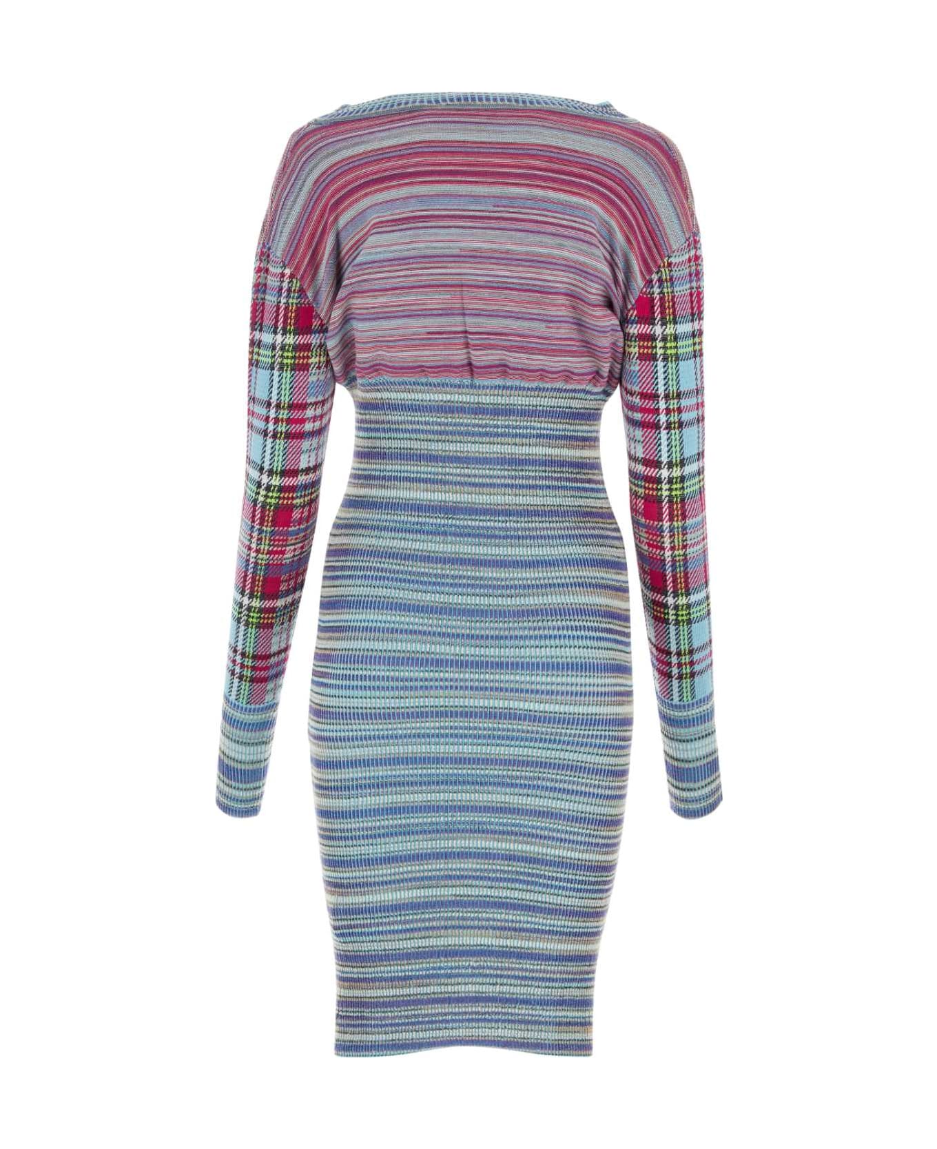 Vivienne Westwood Embroidered Viscose Blend Dress - MacAndyTartan ワンピース＆ドレス