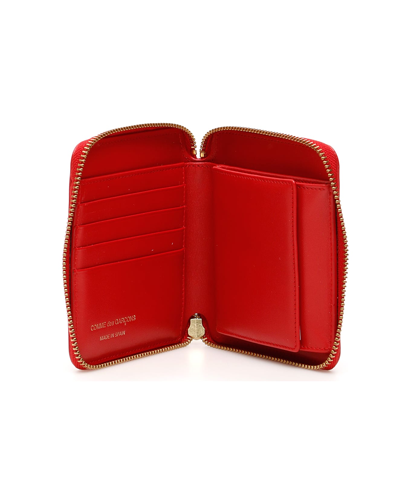 Comme des Garçons Wallet Polka Dot Zip-around Wallet - Red Red