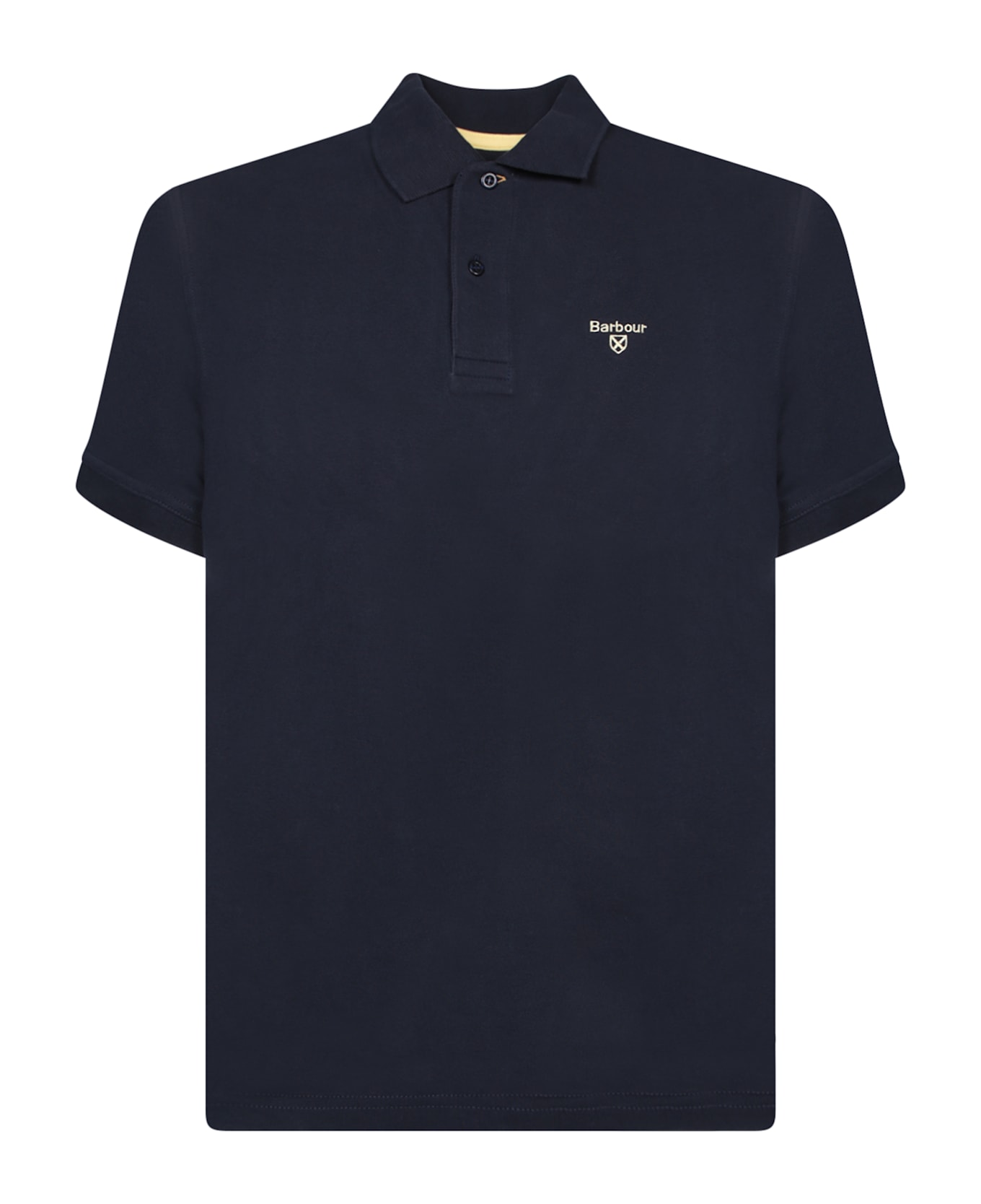 Barbour Piquet Dark Blue Polo Shirt - Blue