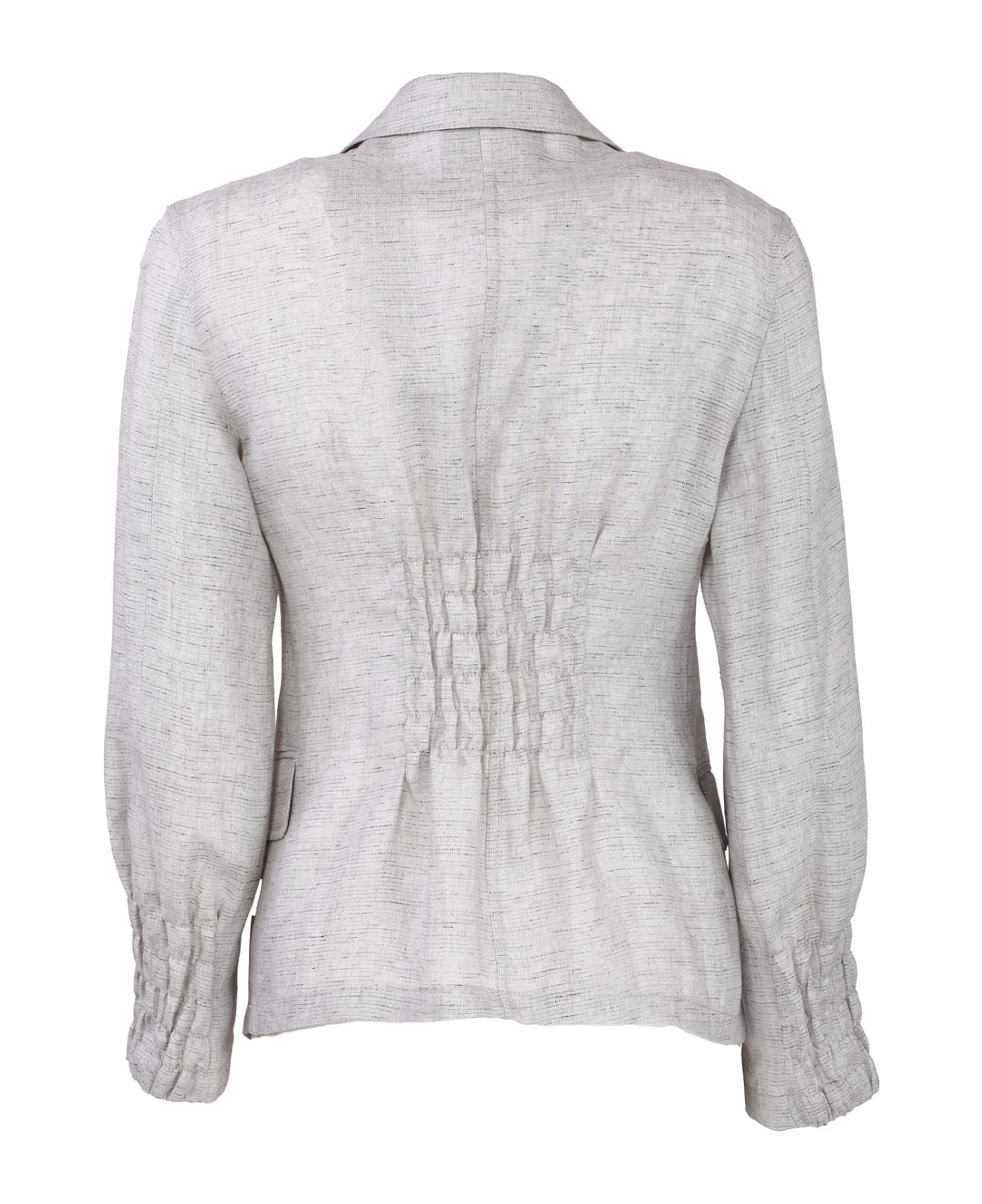 Emporio Armani Linen Jacket - Light Grey