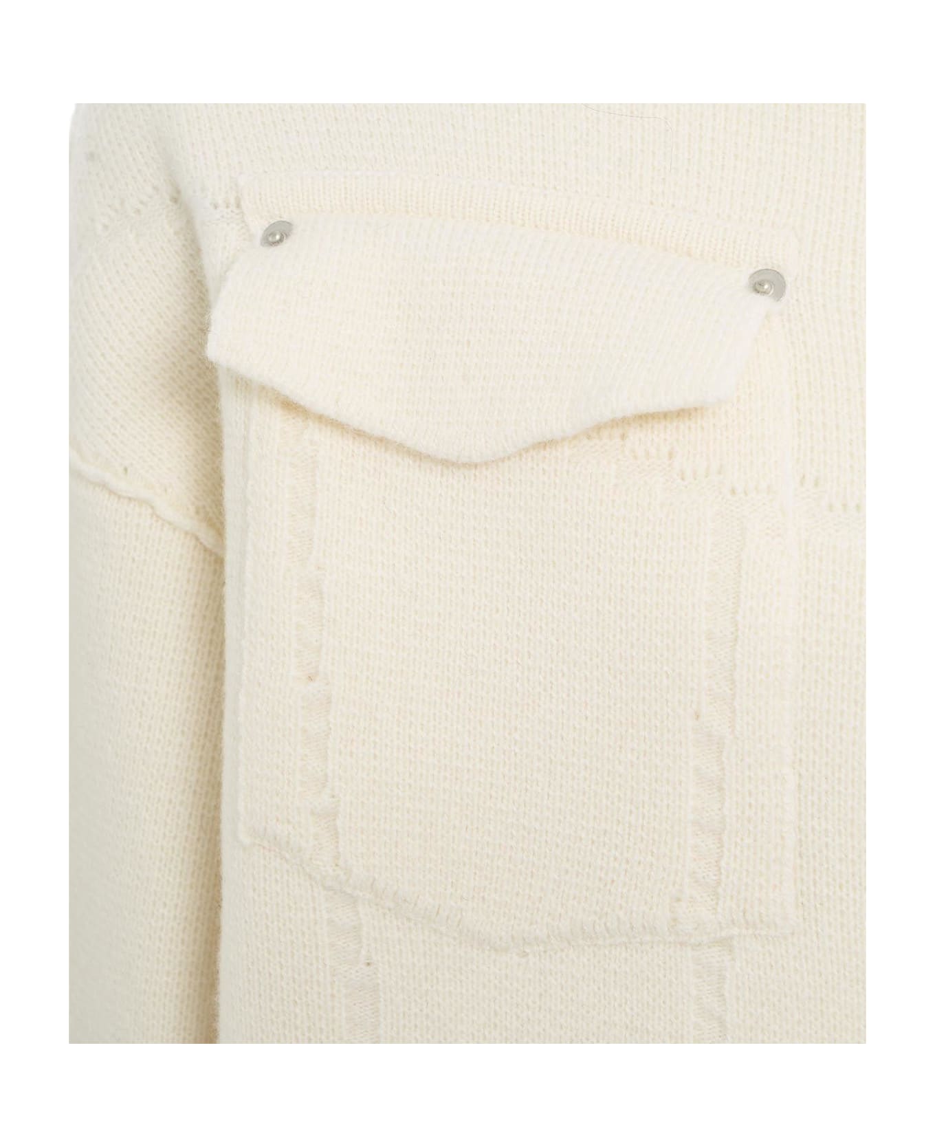 Roberto Collina Long-sleeved Button-up Cardigan - White