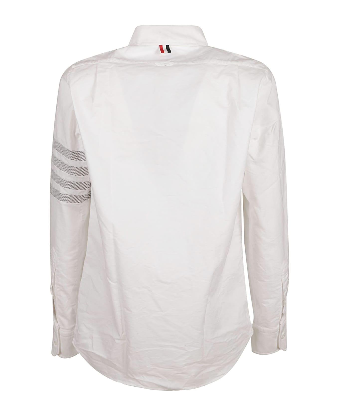 Thom Browne Straight Fit Button Down Shirt - White