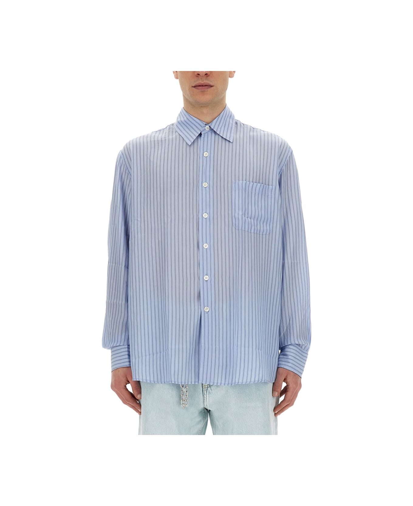 Our Legacy Striped Shirt - AZURE