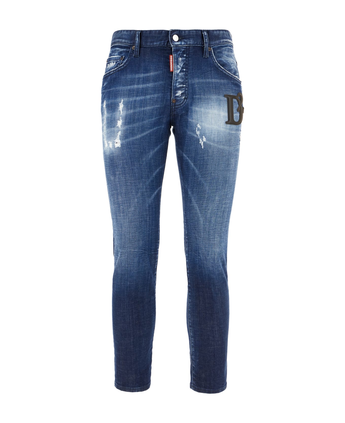 Dsquared2 Stretch Denim Skater Jean Jeans - NAVY BLUE
