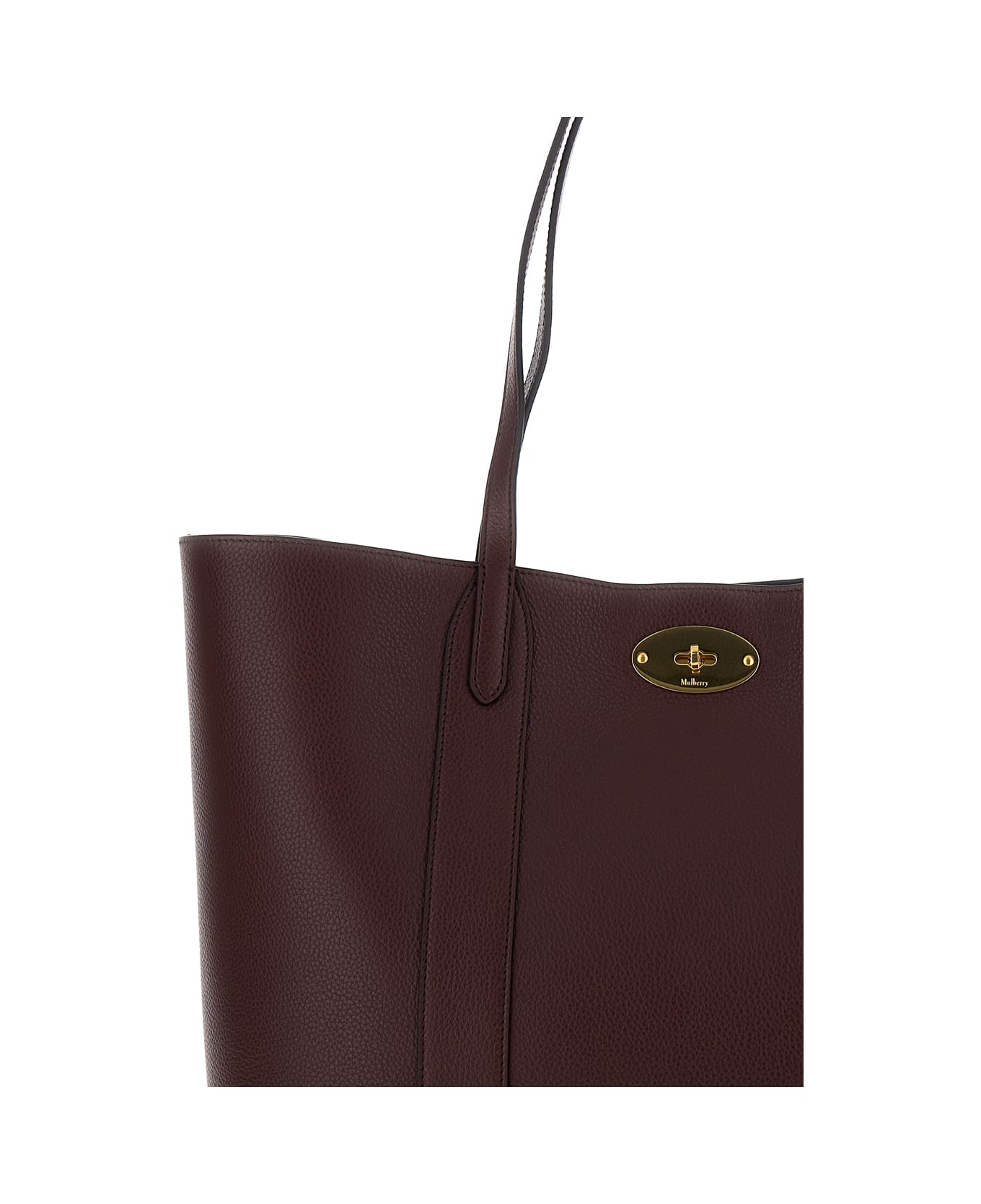 Mulberry Bayswater Tote Small Classic Grain - Bordeaux トートバッグ