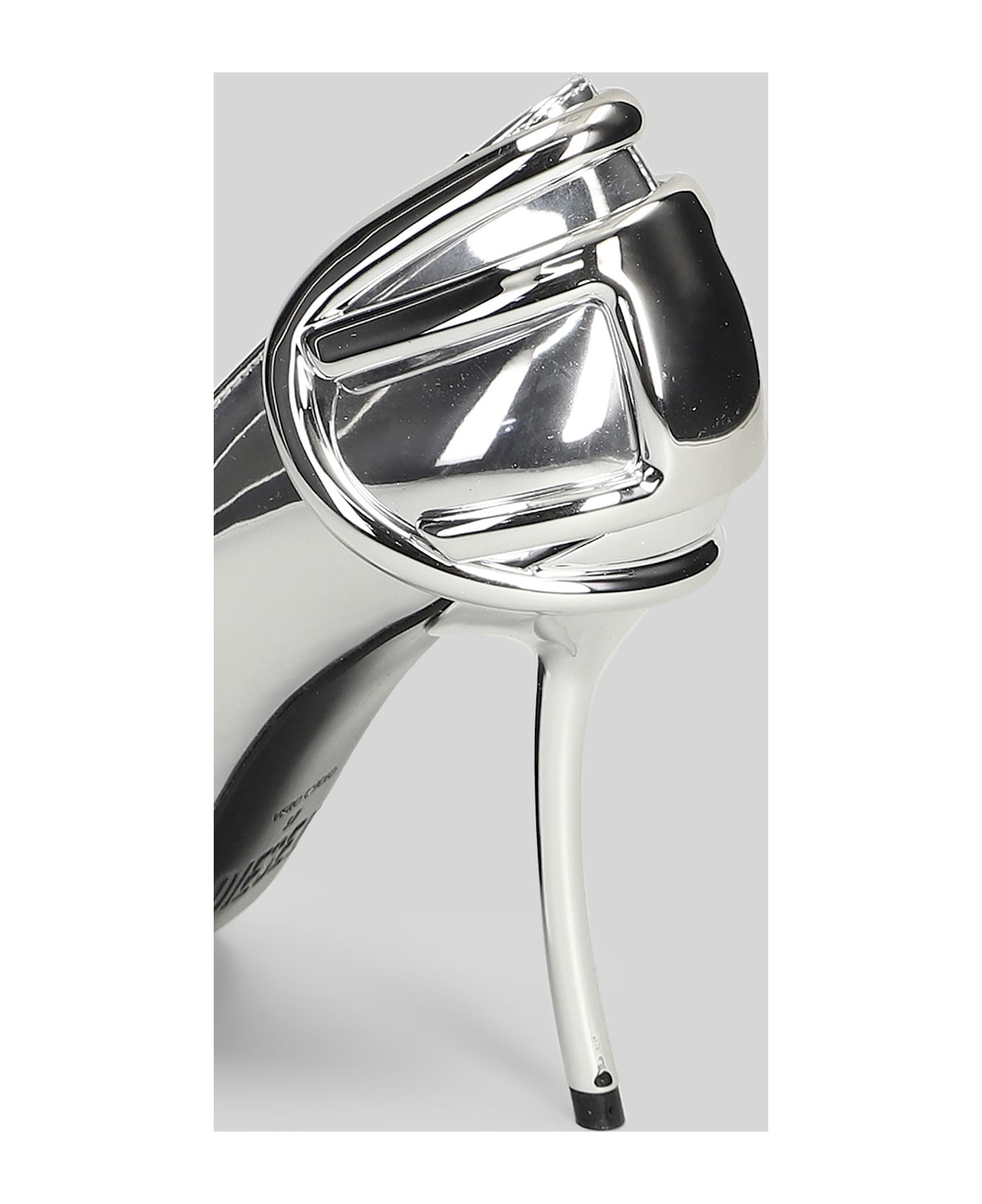 Diesel Ten&half Pumps In Silver Polyester - silver