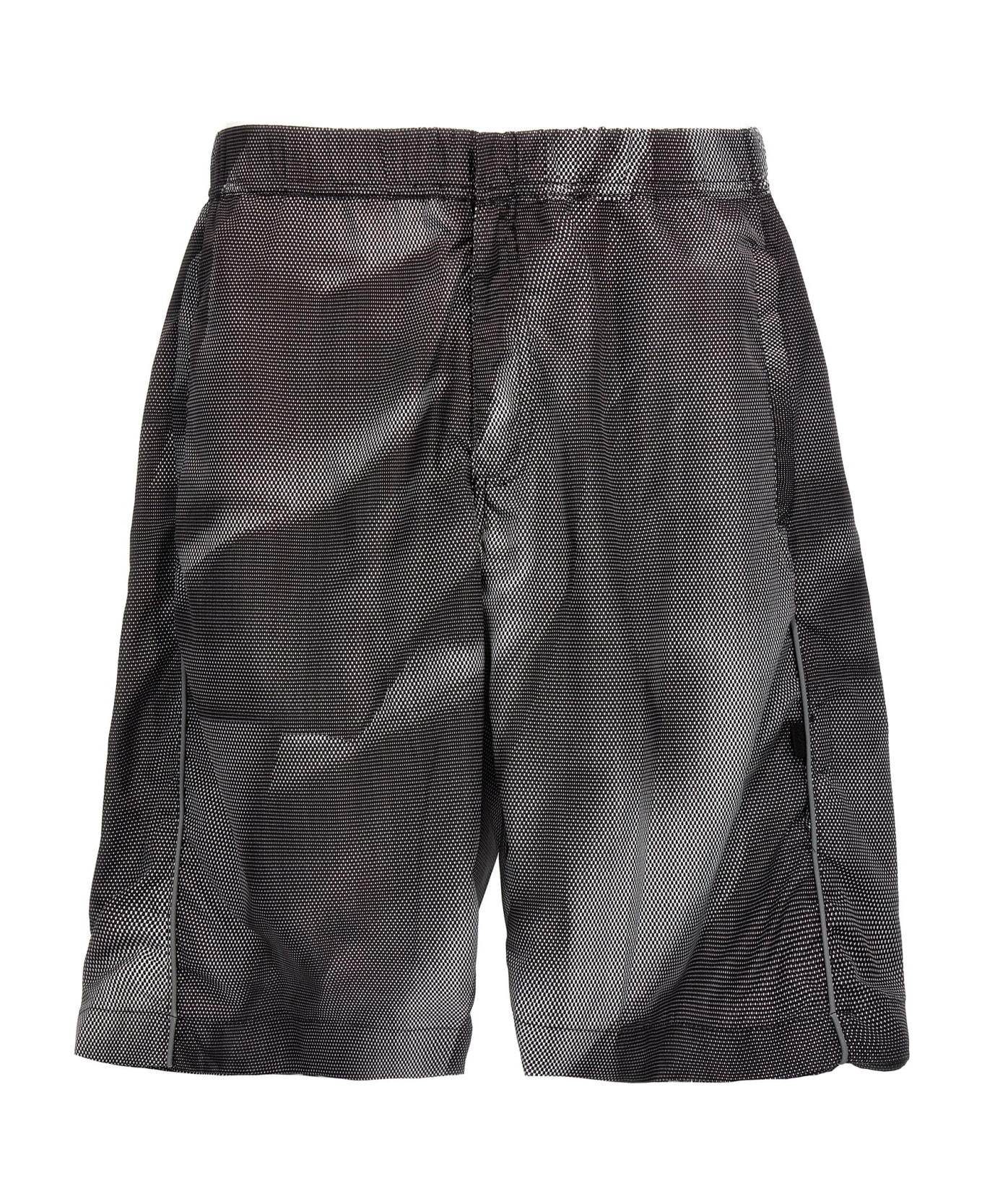 44 Label Group 'crinkle' Bermuda Shorts - Black + 44 crinkle
