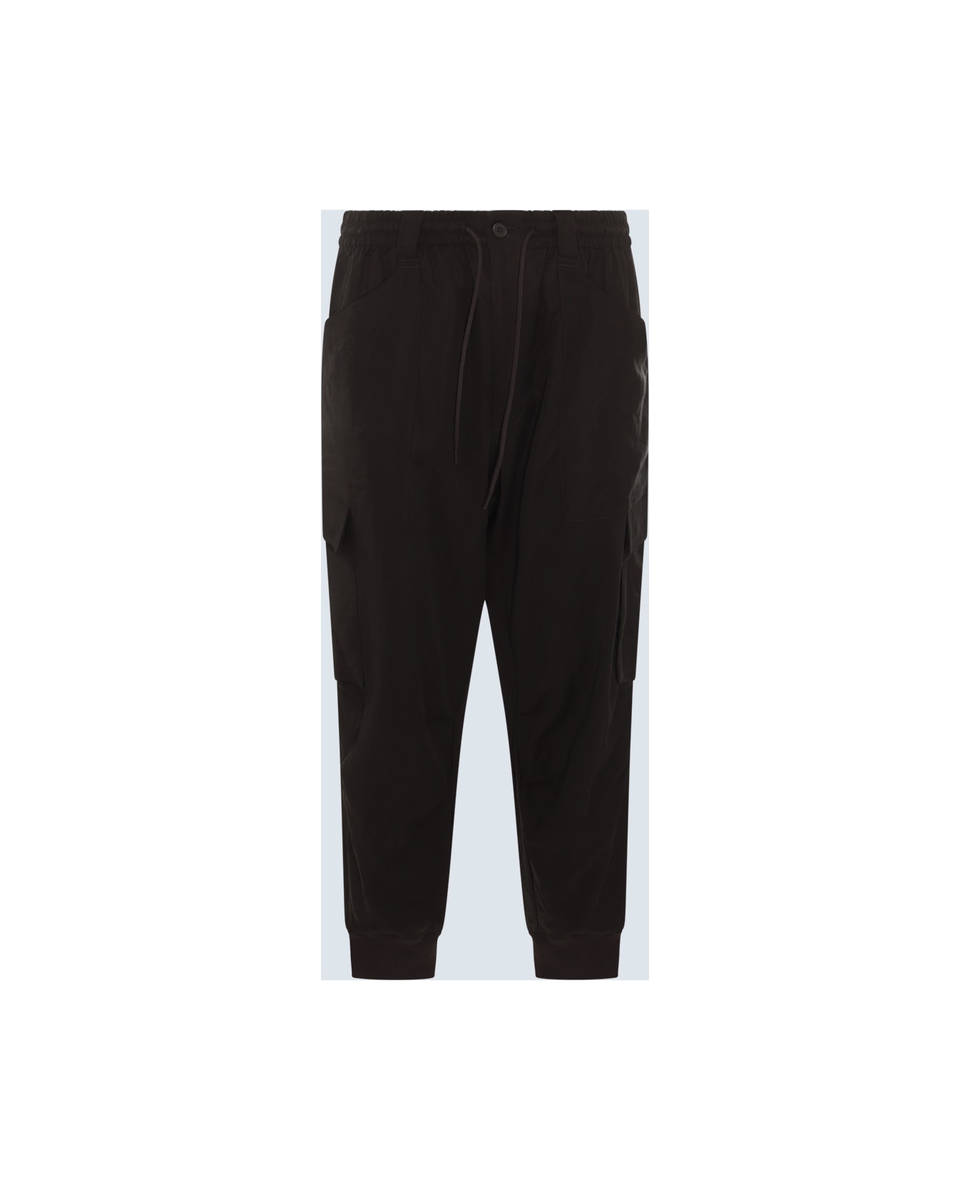 Y-3 Black Cotton Pants - Black スウェットパンツ