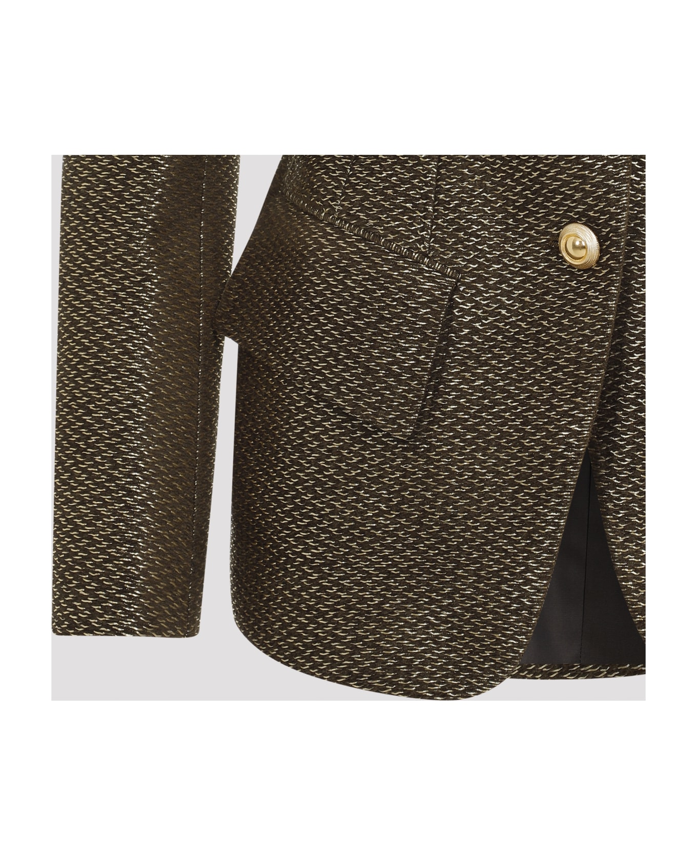 Tom Ford Boucle Single Breasted Jacket - Zoliv Multi Olive