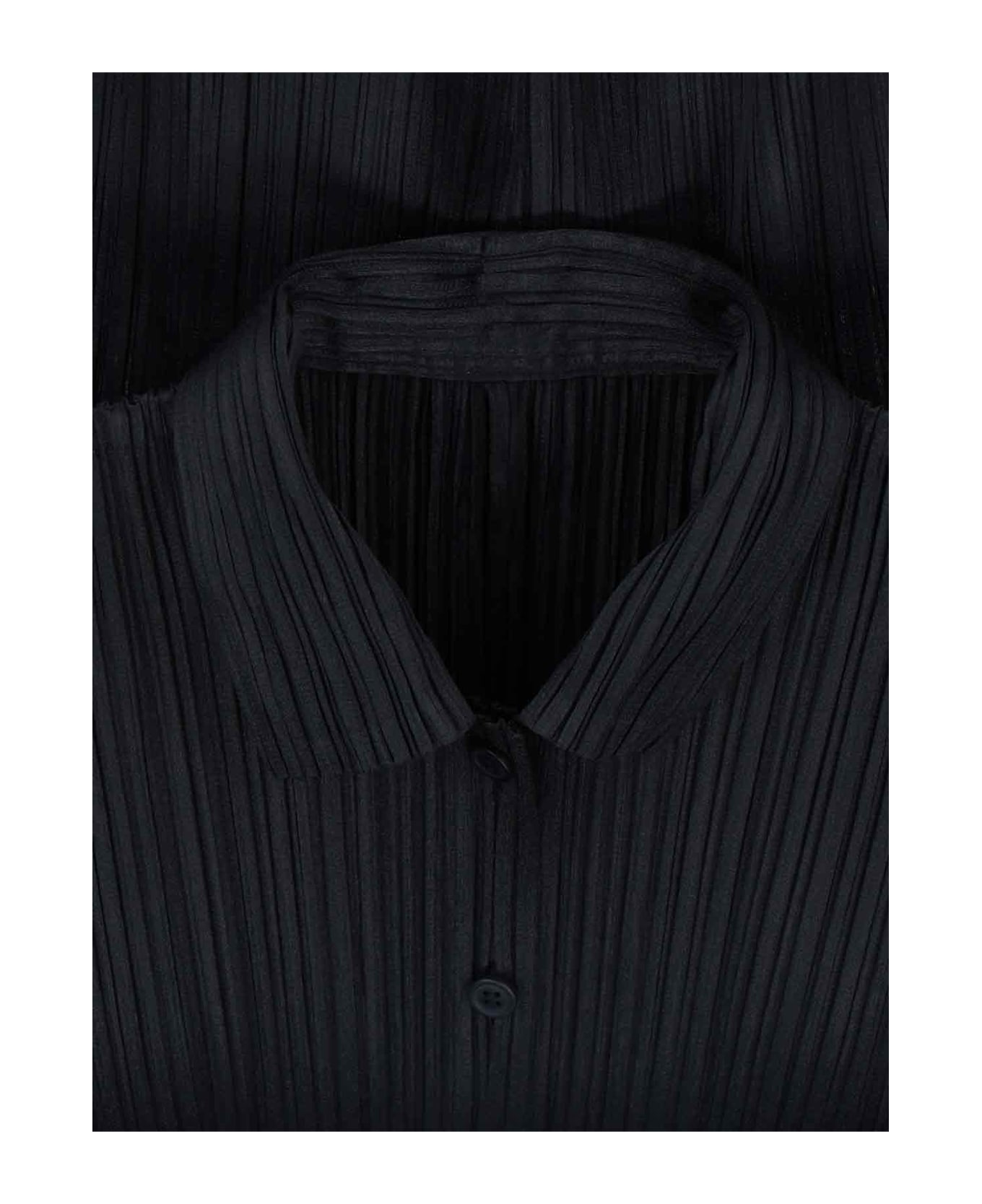 Pleats Please Issey Miyake 
plissé
 Shirt - Black   シャツ
