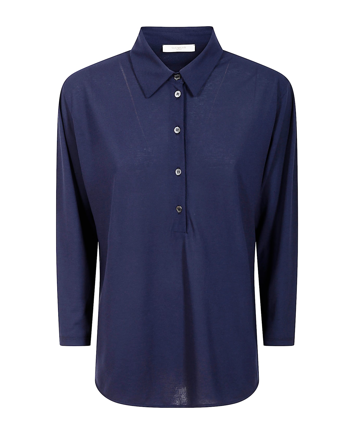 Zanone Polo Ls - Indigo Blue