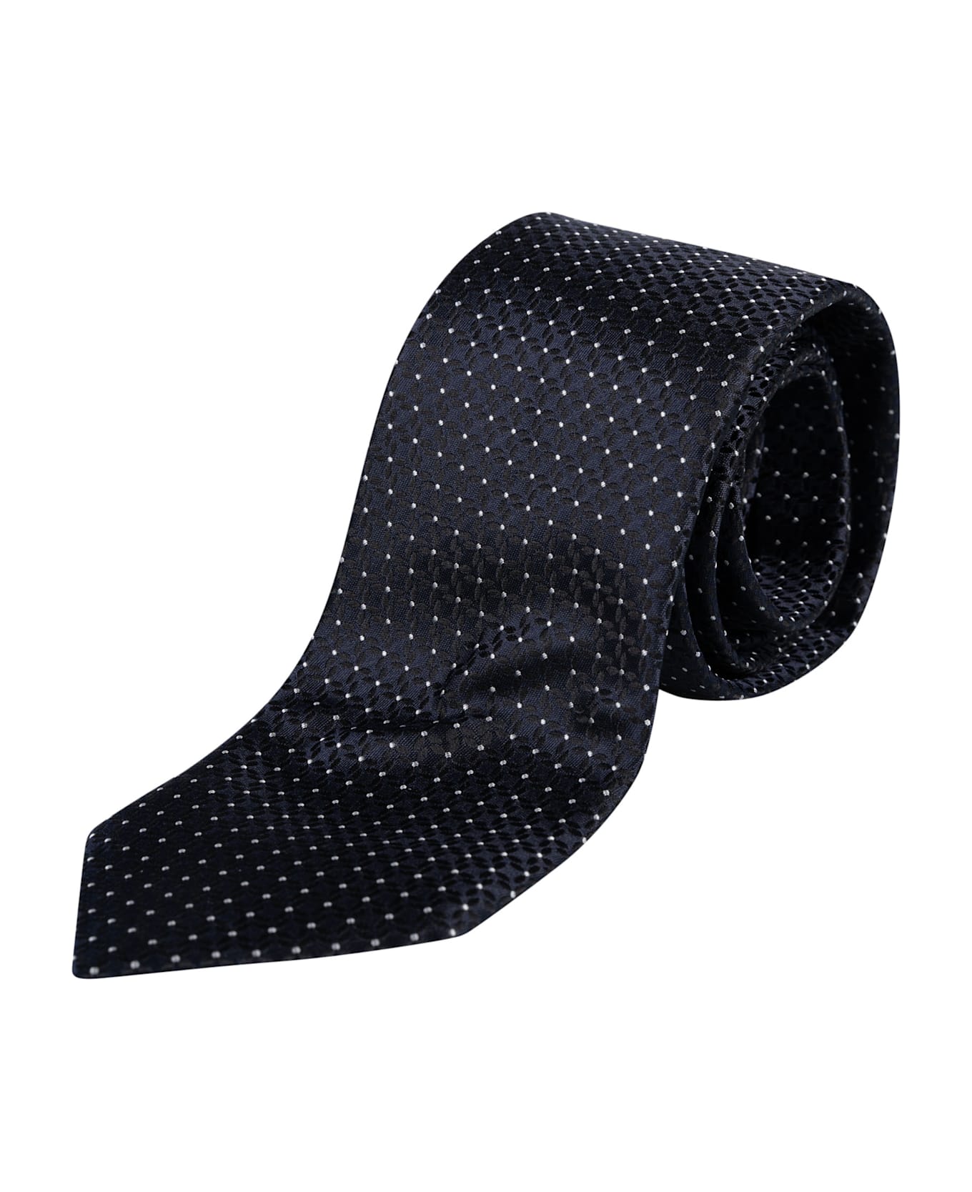 Zegna Dotted Monogram Neck Tie