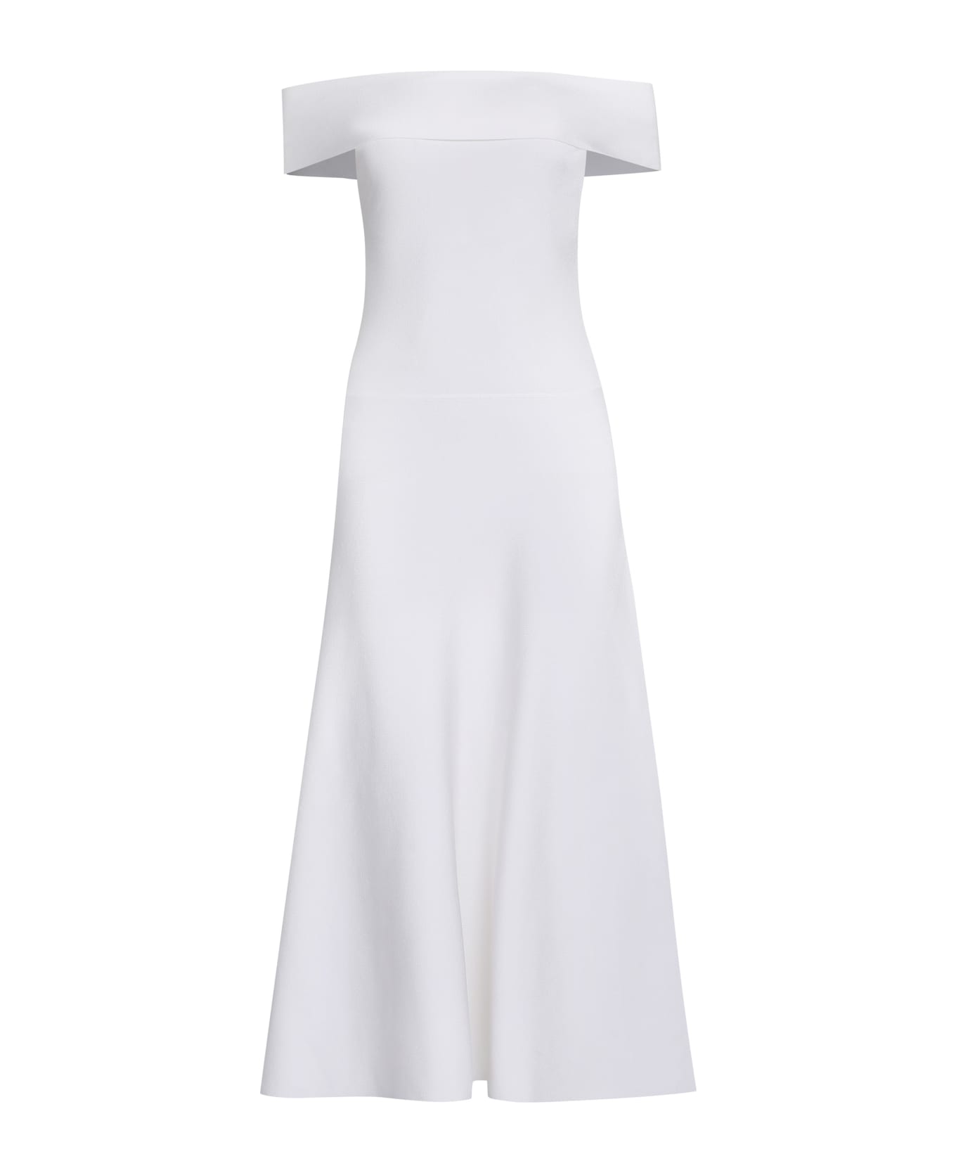 Fabiana Filippi Viscose Dress - Bianco ottico ワンピース＆ドレス