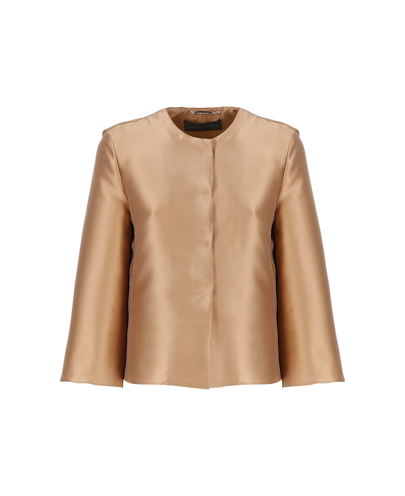 Alberta Ferretti Silk Blend Shirt - Golden ブラウス
