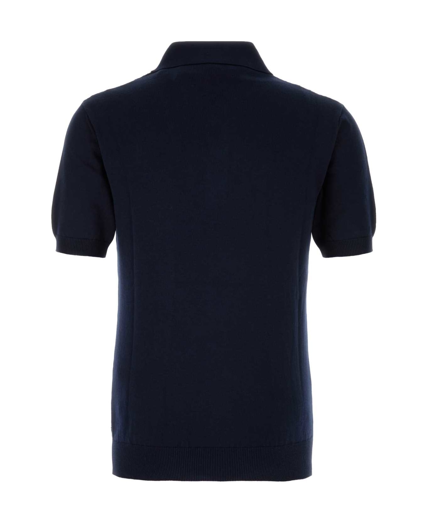 Etro Dark Blue Cotton Polo Shirt - B3895