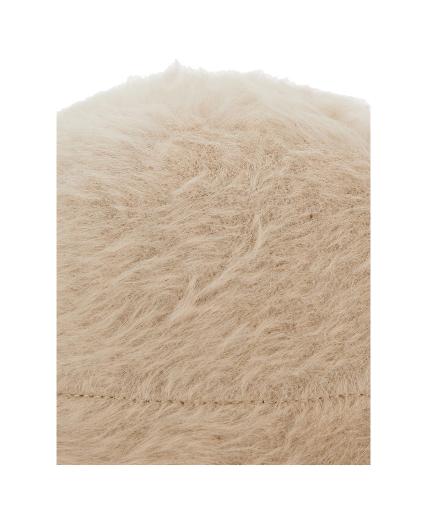 Antonelli Beige Hat With Brushed-effect In Faux Fur Woman - Beige