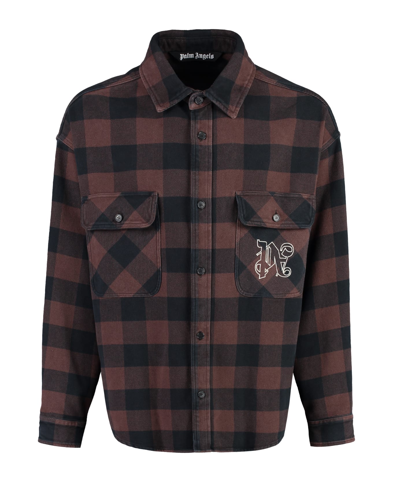 Palm Angels Cotton Overshirt - brown