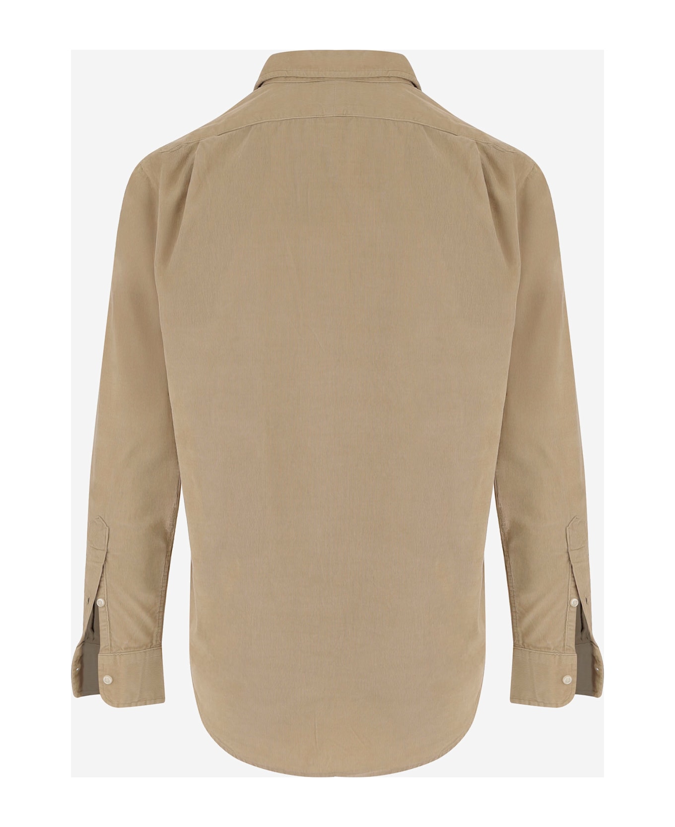 Ralph Lauren Beige Corduroy Shirt - COASTAL BEIGE