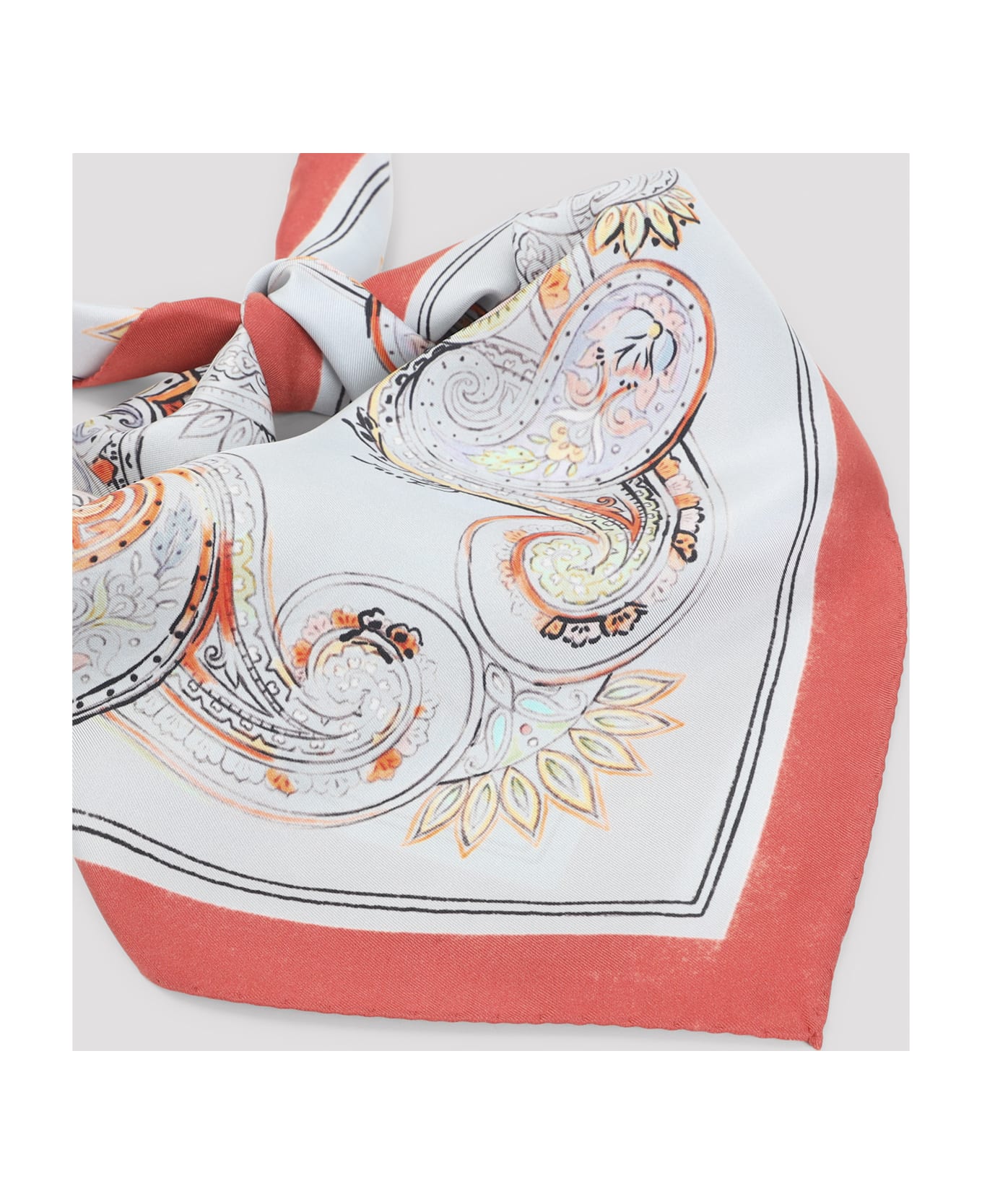 Etro Turandot 70x70 Foulard - Multi  Pale Blue