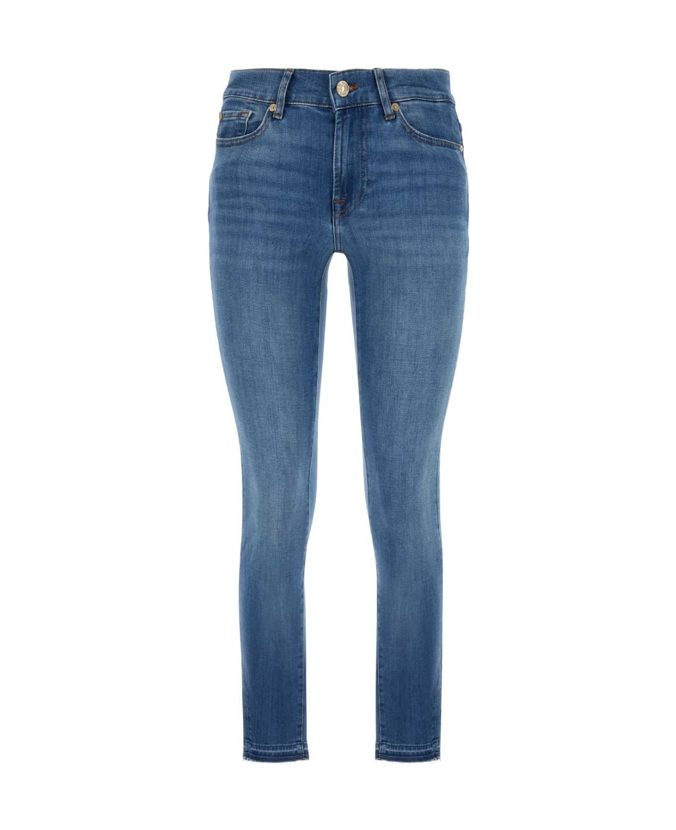 7 For All Mankind Stretch Denim Roxanne Jeans - LAVAGGIOSCURO
