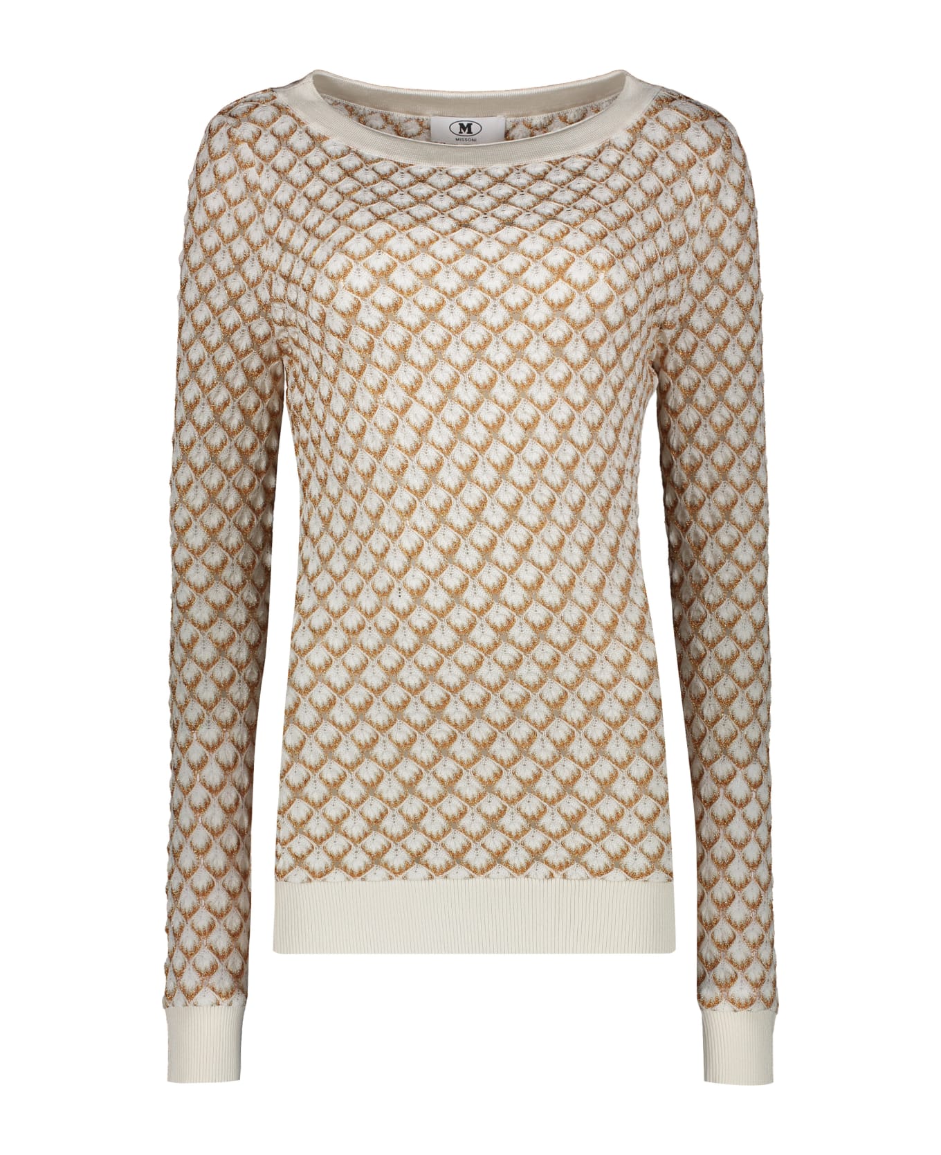 M Missoni Long Sleeve Sweater - White ニットウェア