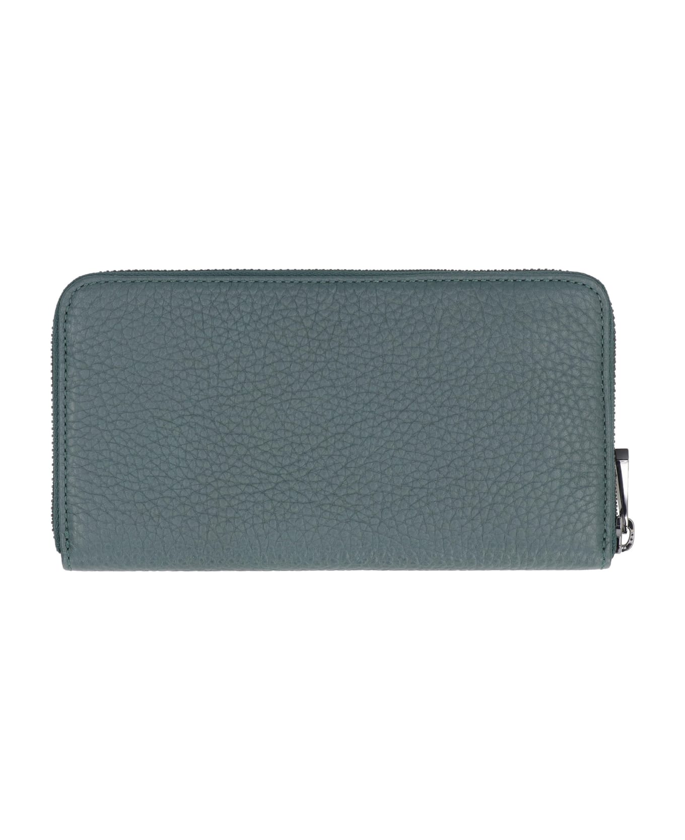 Emporio Armani Leather Zip Around Wallet - green