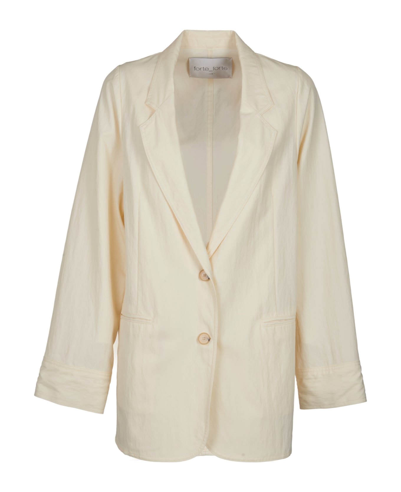 Forte_Forte Two-buttoned Oversized Blazer - Ivory