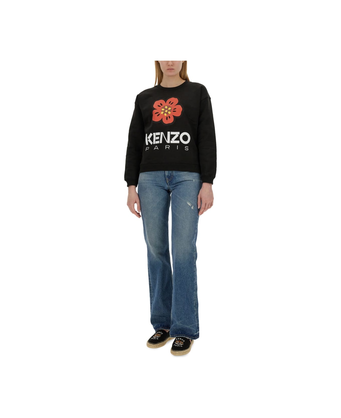 Kenzo Boke Flower Sweatshirt - BLACK