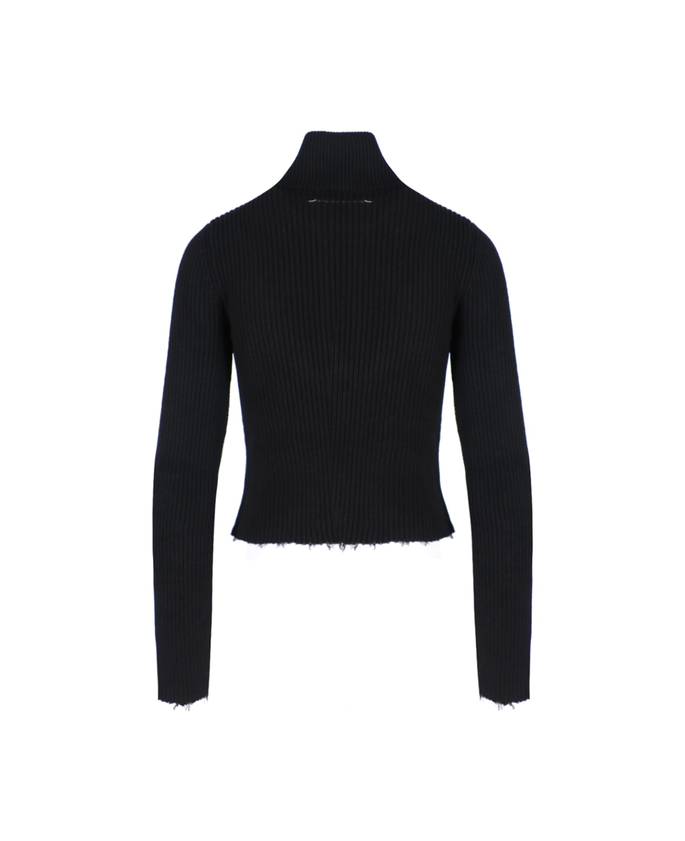 MM6 Maison Margiela Zip Sweater - Black   カーディガン