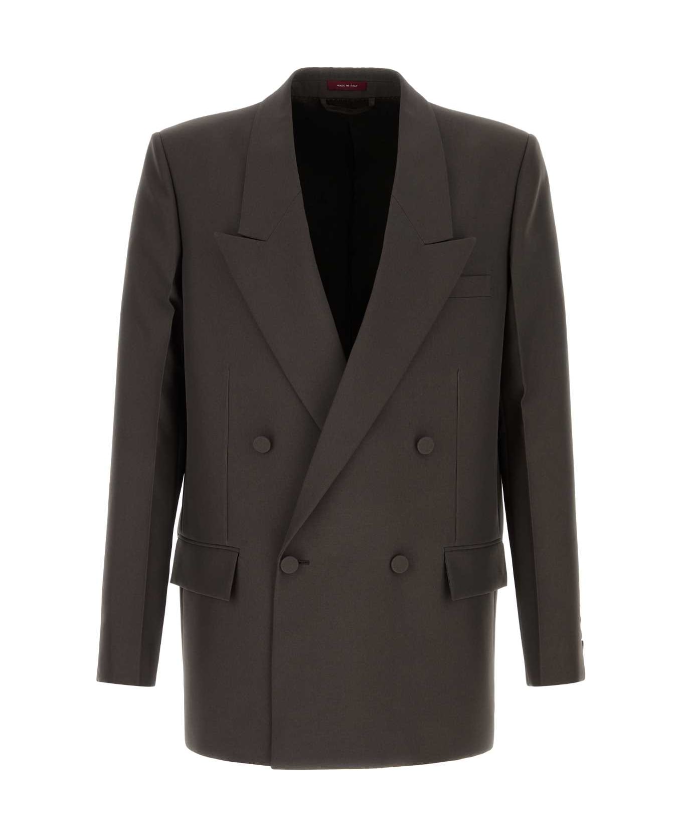 Gucci Chocolate Panama Blazer - BROWN