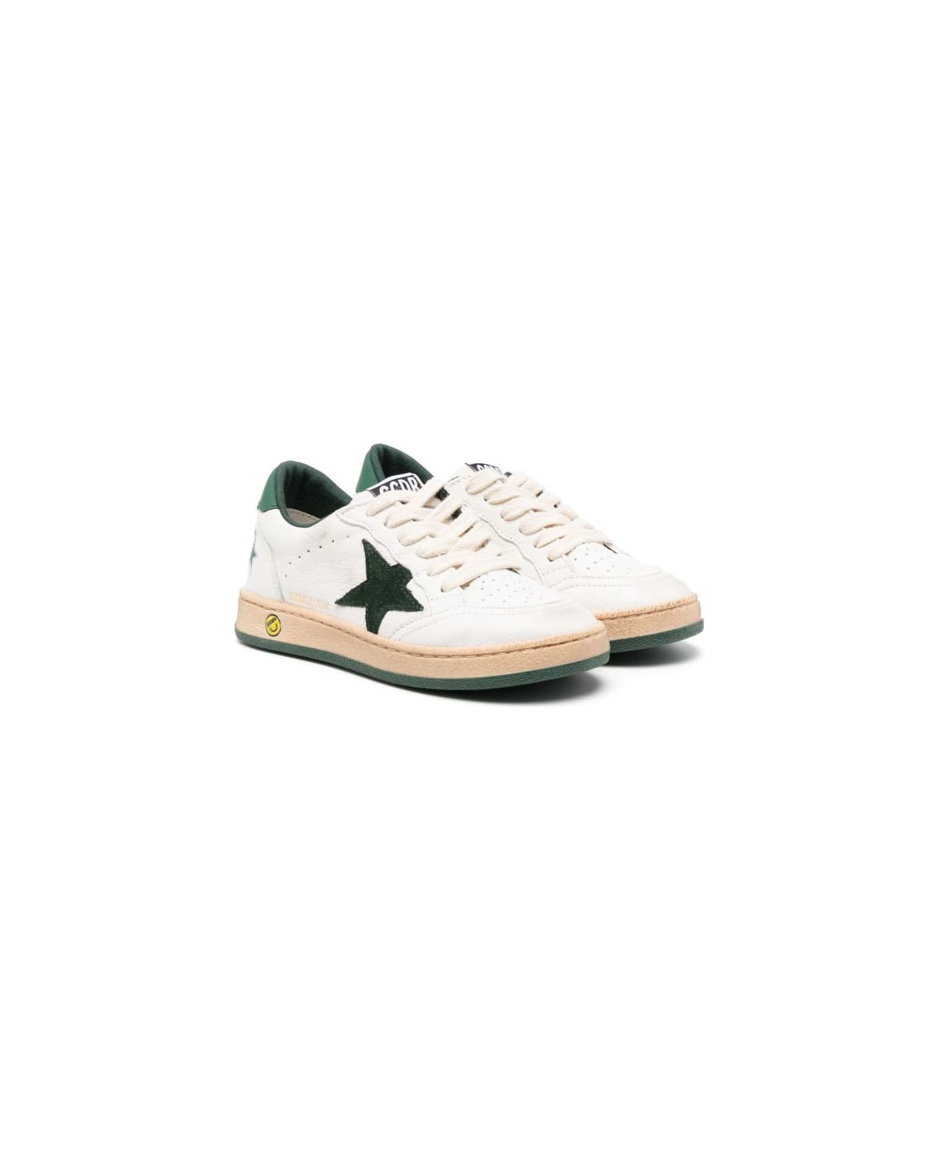 Golden Goose Kids Ball Star Sneakers - White